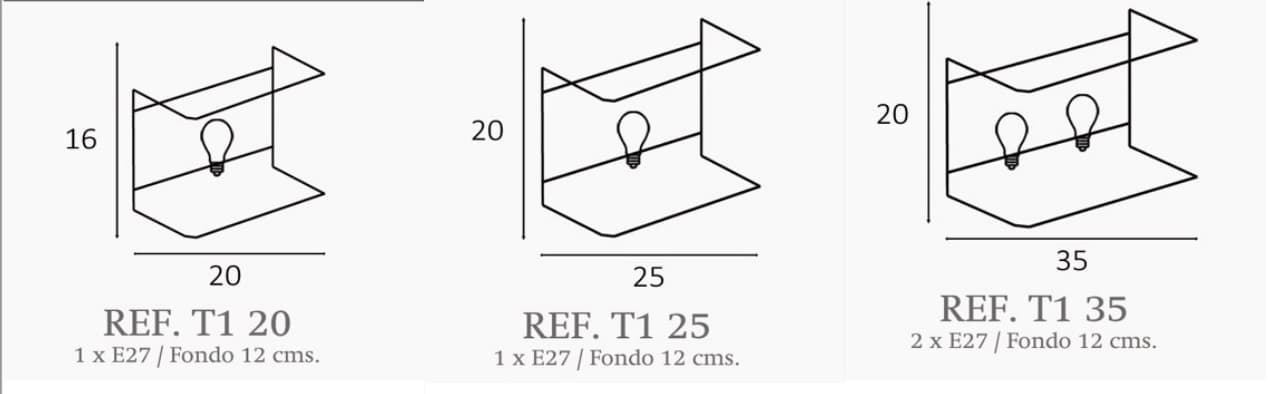 Aplique de pared moderno TAPAVISTA T1 Personalizable - Imagen 3