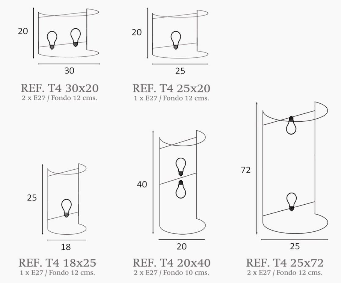 Aplique de pared moderno TAPAVISTA T4 Personalizable - Imagen 2