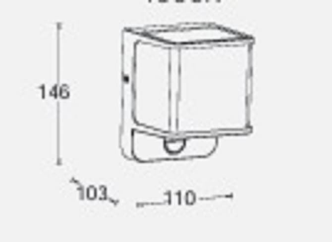 Aplique Lutec exterior de pared moderno DOBLO C/ SENSOR - Imagen 5