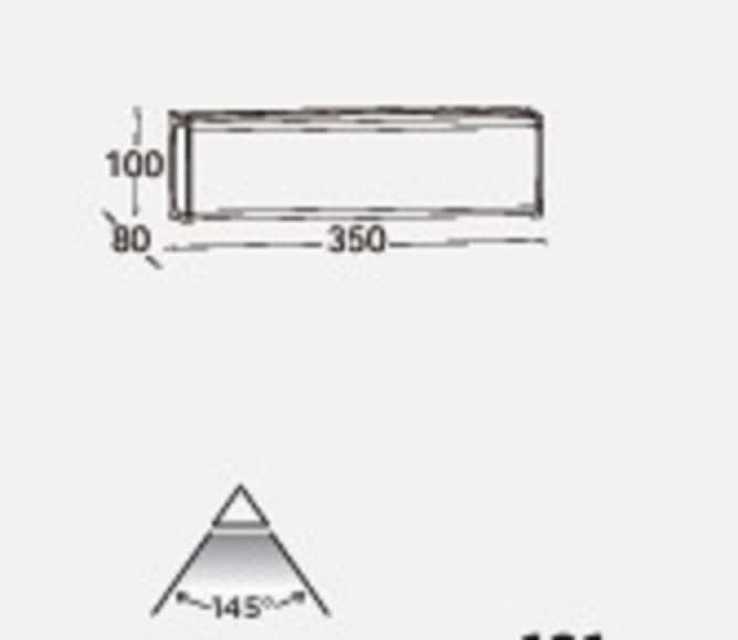 Aplique Lutec exterior de pared moderno DOBLO MAXI - Imagen 4