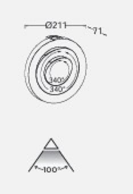 Aplique Lutec exterior de pared moderno MOOV - Imagen 7