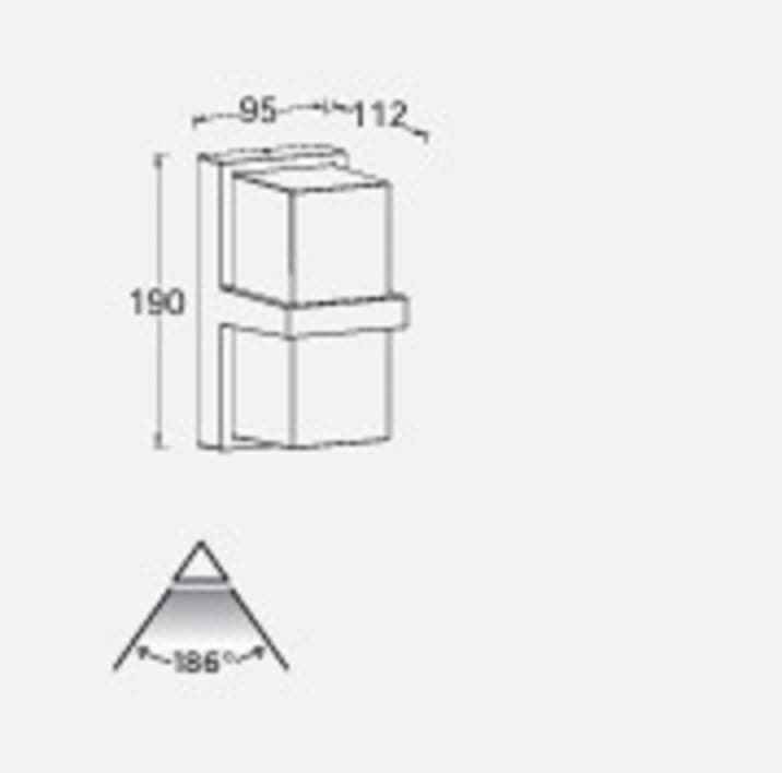 Aplique Lutec exterior de pared moderno STELA - Imagen 4