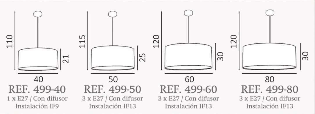 Colgante de techo moderno DIMEN 2 Personalizable - Imagen 2