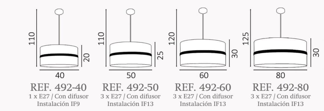 Colgante de techo moderno GALLO ZINC Personalizable - Imagen 2