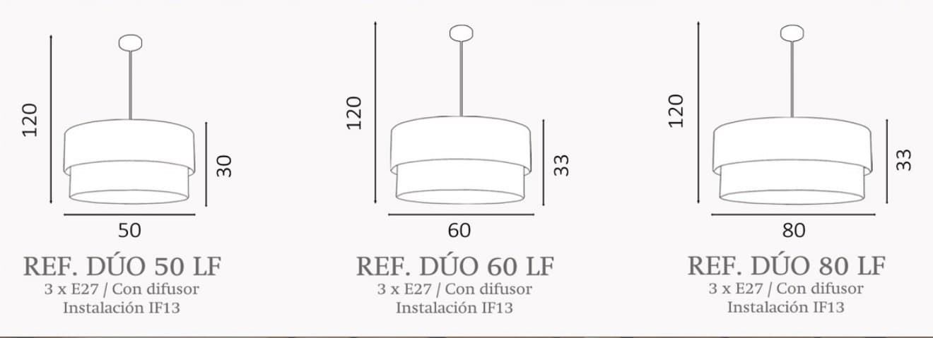 Colgante de techo moderno LEAF DÚO Personalizable - Imagen 2