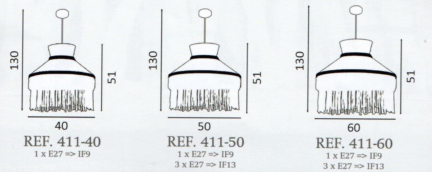 Colgante de techo moderno MARTINICA YELL 411 Personalizable - Imagen 2