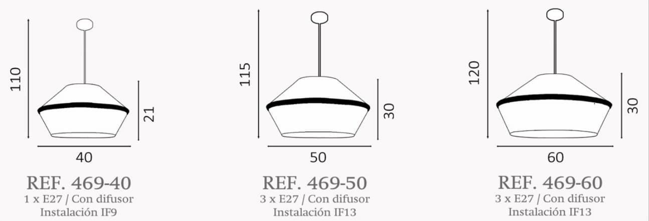 Colgante de techo moderno PLIT Personalizable - Imagen 3