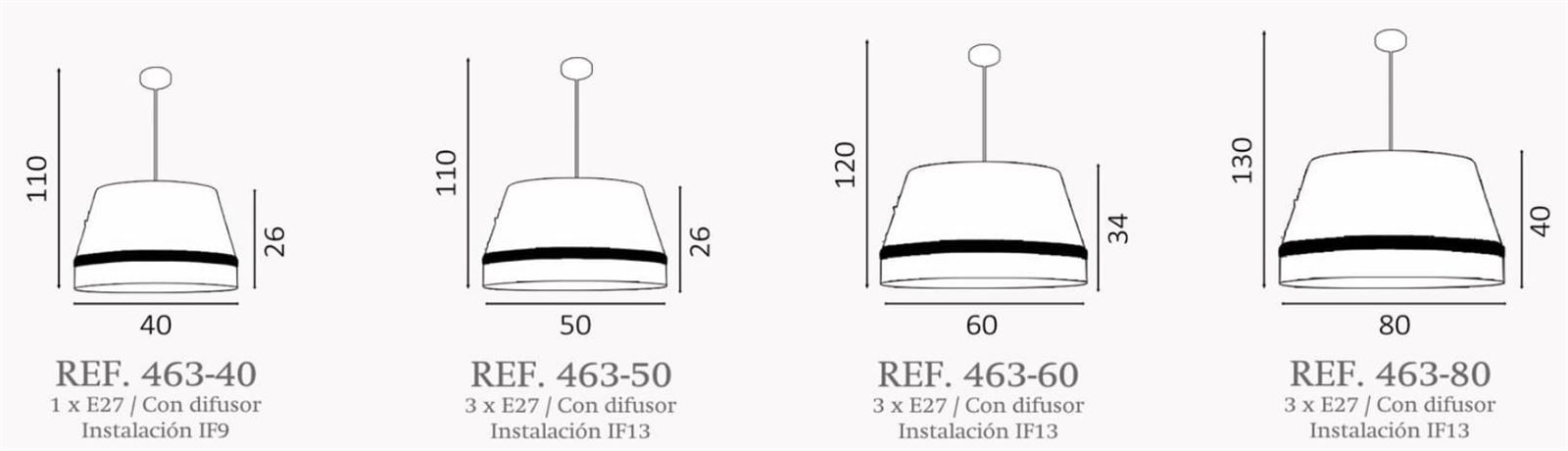 Colgante de techo moderno PRAT Personalizable - Imagen 3