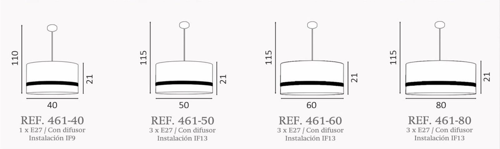 Colgante de techo moderno TERC Personalizable - Imagen 2