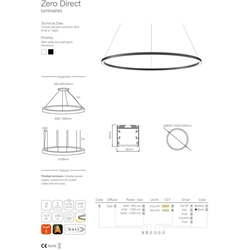 Colgante moderno ZERO DIRECT 835 - Imagen 2