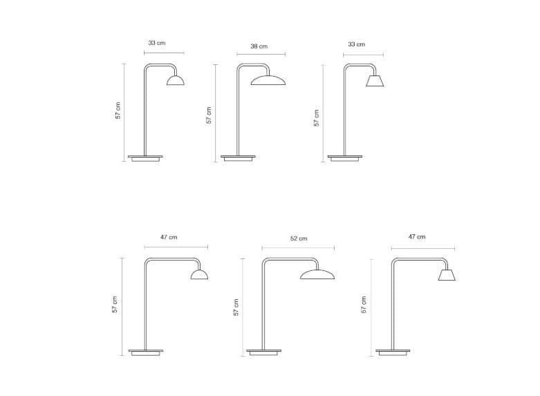 Lámpara de mesa ABSIDIOLA S Br. Corto Mini - Imagen 10