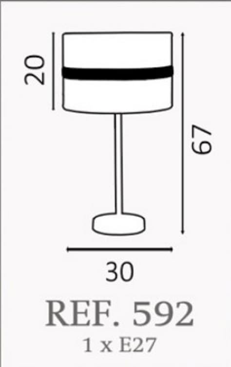 Lámpara de mesa moderna ZINC Personalizable - Imagen 2