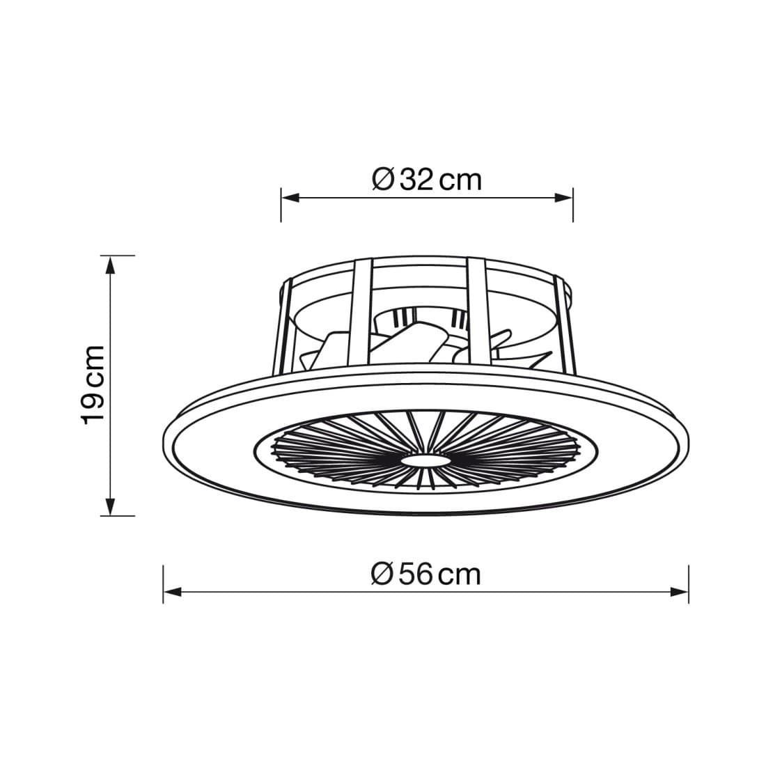 Ventilador Salamandra luz de techo TERRAL - Imagen 4
